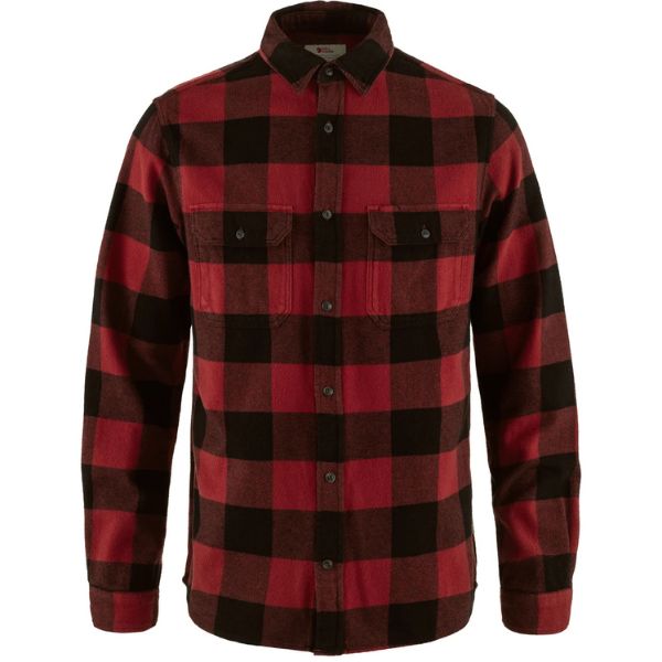 Fjällräven Övik Heavy Flannel Shirt M red black