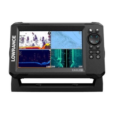 Lowrance Eagle 7 -kaikuluotain ja anturi