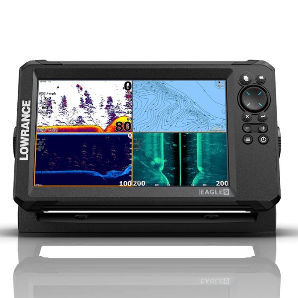 Lowrance Eagle 9 yhdistelmälaite ja anturi