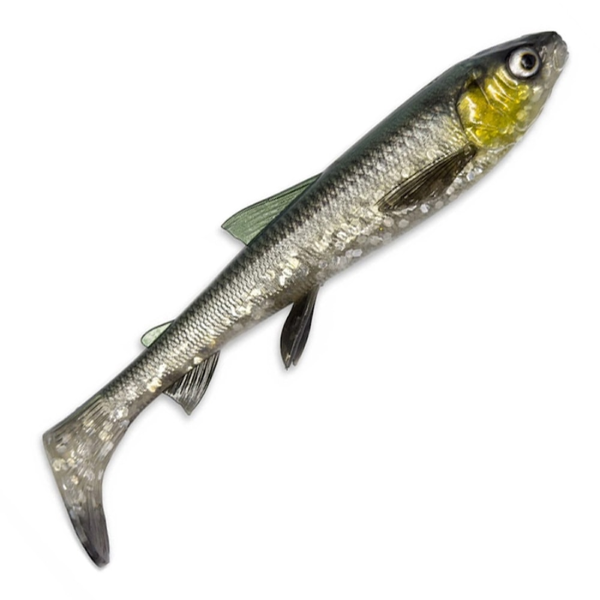 Savage Gear 3D whitefish Shad 20cm 62g – GREEN SILVER