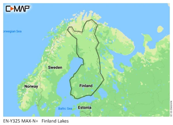 C-Map Discover karttakortti Suomen sisävedet