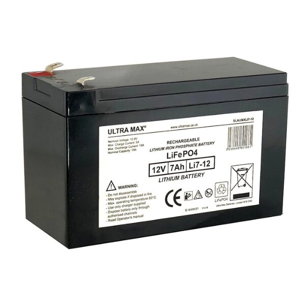 Ultramax LiFePO4 12v 7Ah