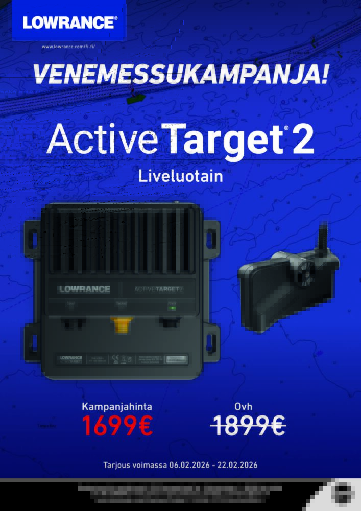 Lowrance ACTIVE TARGET 2 Venemessukampanja 2026