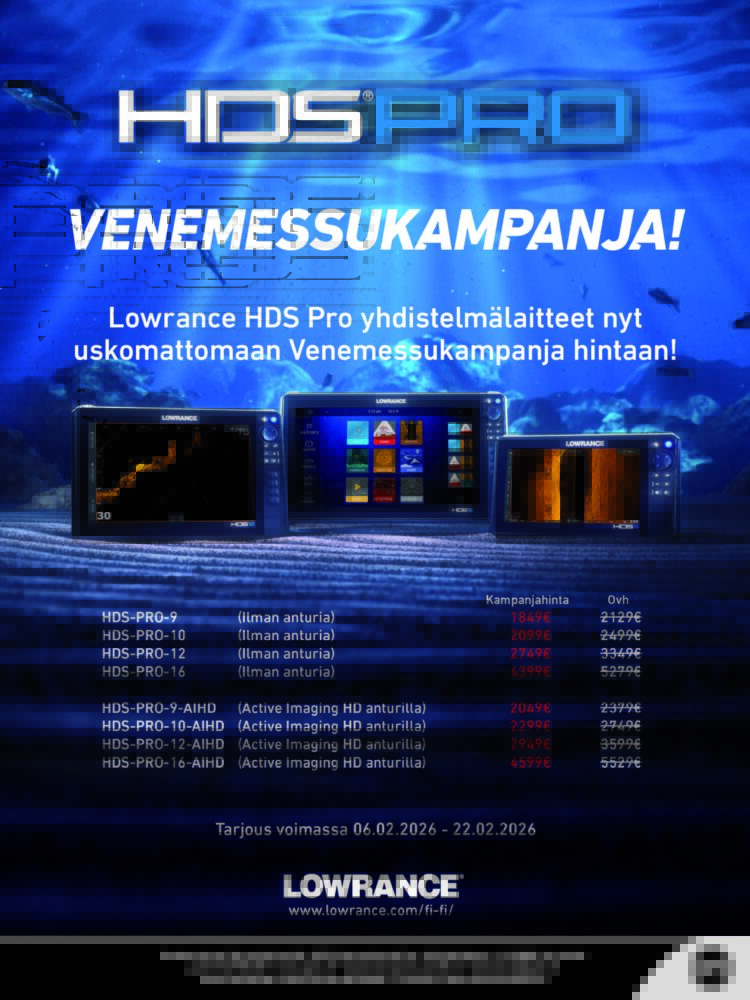 Lowrance HDS Pro Venemessukampanja 2026
