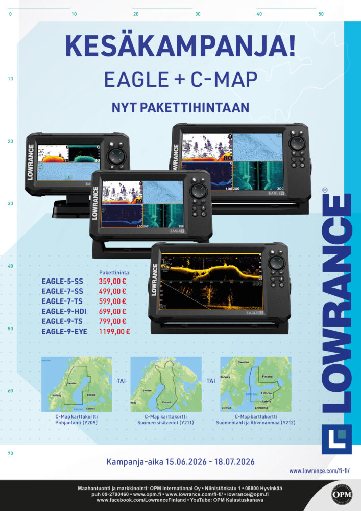 Lowrance Eagle CMap kesakampanja 2026